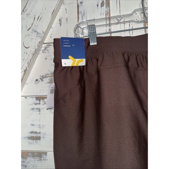 Old Navy Active Powersoft High Rise Go Dry Shorts Loose Brown Womens L - Picture 8 of 8